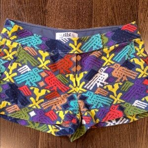 Tibi Aztec Shorts